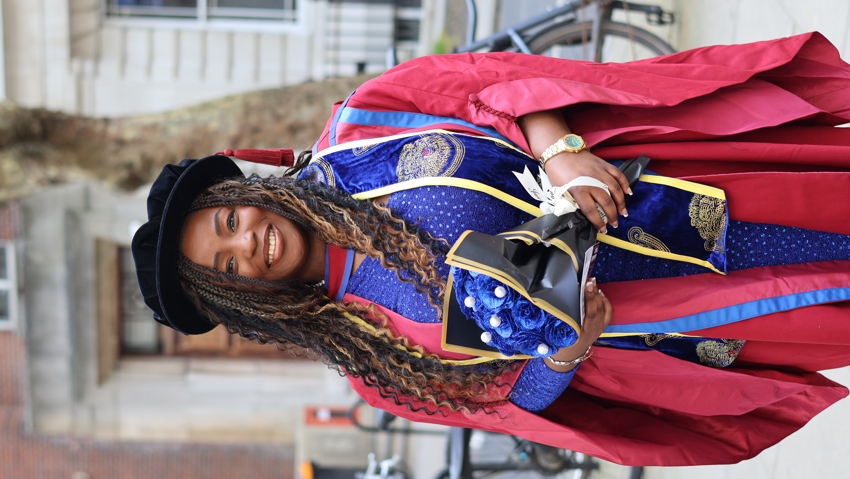Dr Ogechi Anokwuru, Founder of CancerPath, in doctoral graduation robes